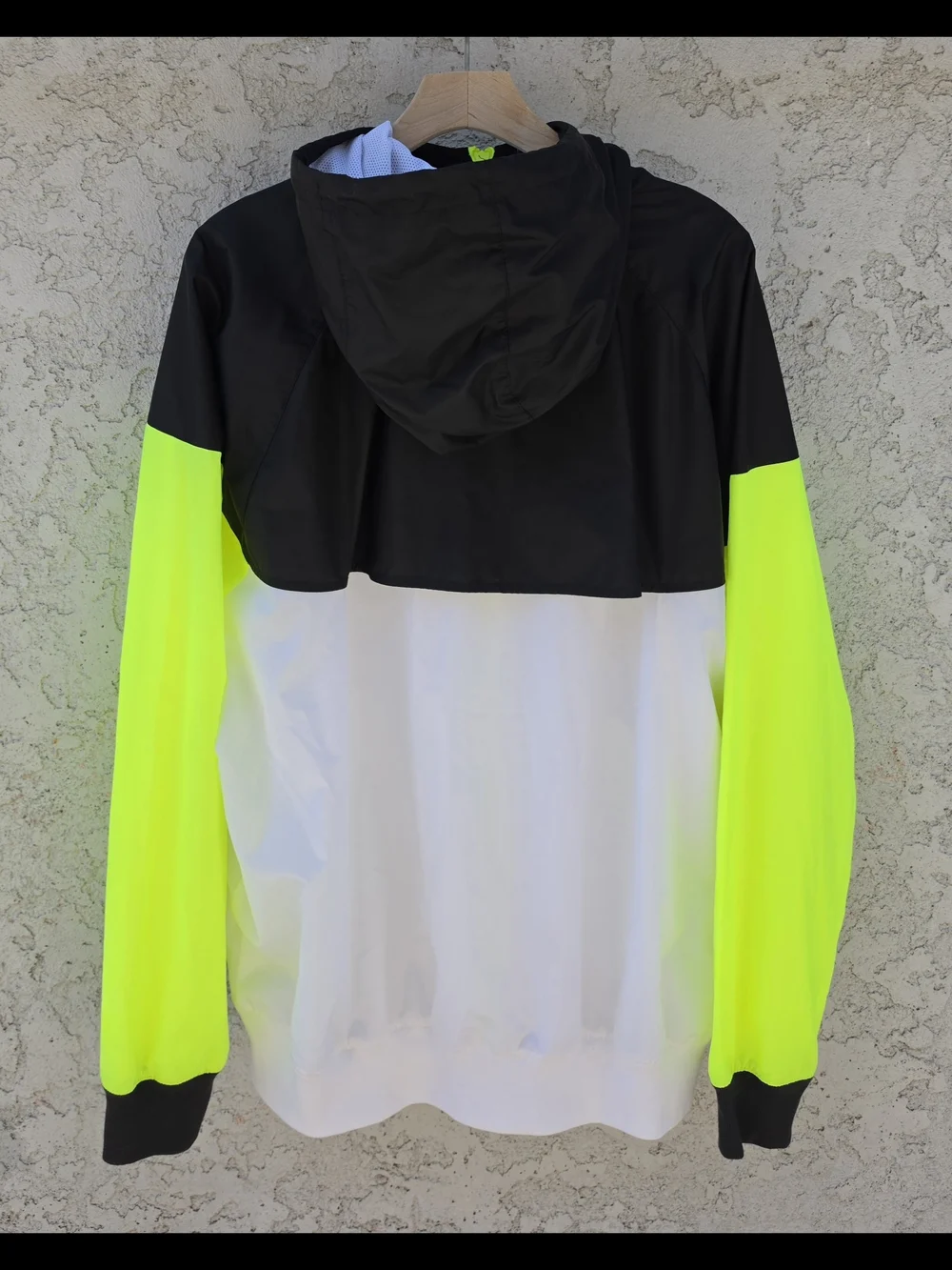 Nike Sportswear Windrunner Jacket XL White Black Volt Neon Green AR2191-103
